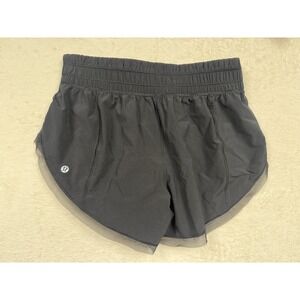 Lululemon Anew Short Black Lined  4" Inseam Women's 4